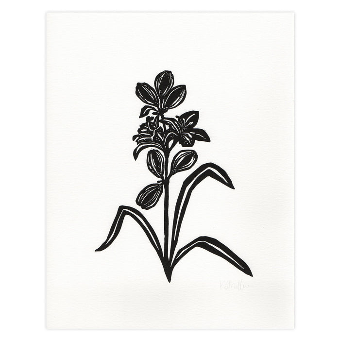 Botanical 027, Linocut