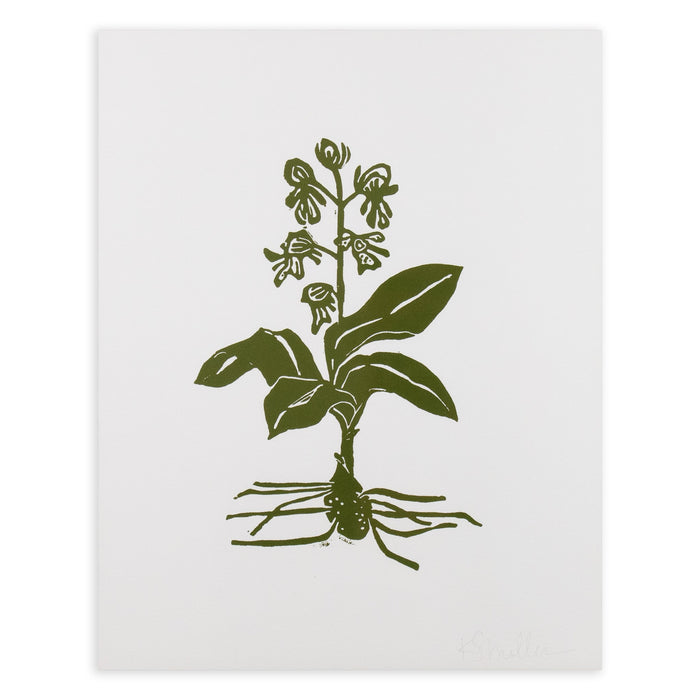 Botanical 039, Linocut {Green}
