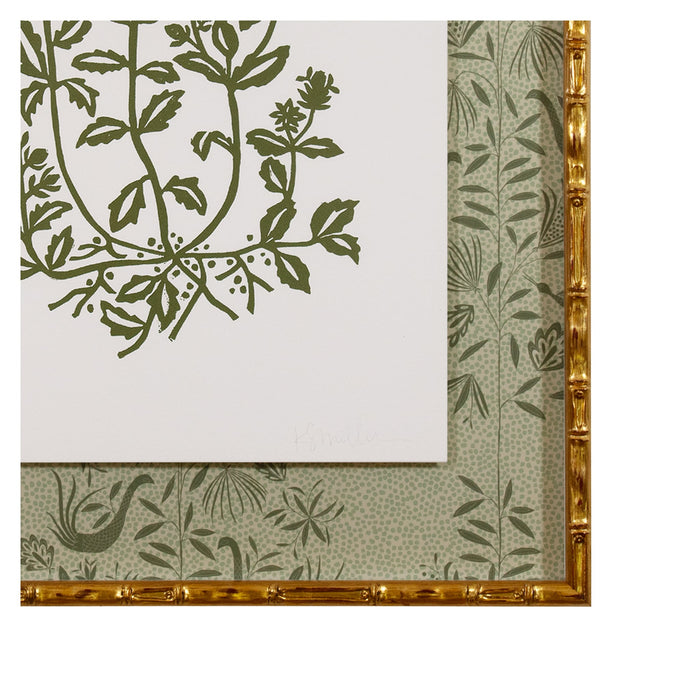 Botanical 046, Linocut {Green}