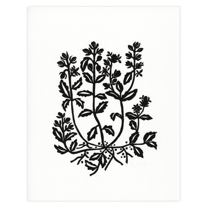 Botanical 046, Linocut