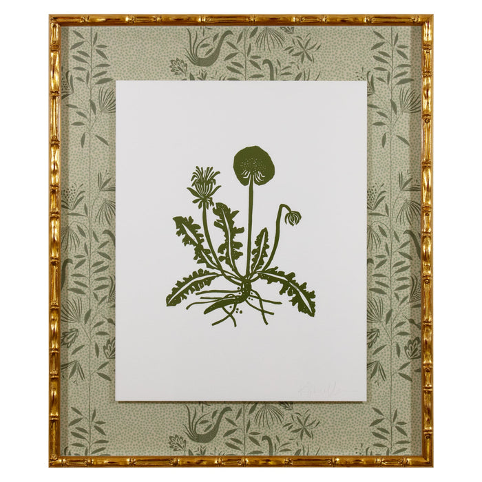 Botanical 052, Linocut {Green}