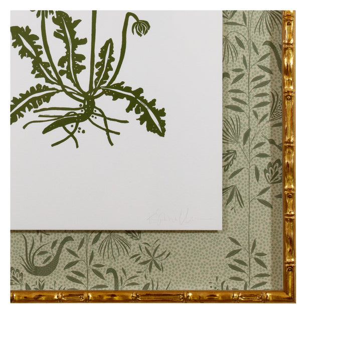 Botanical 052, Linocut {Green}