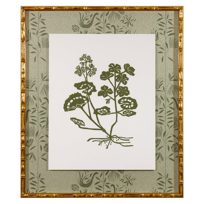 Botanical 053, Linocut {Green}