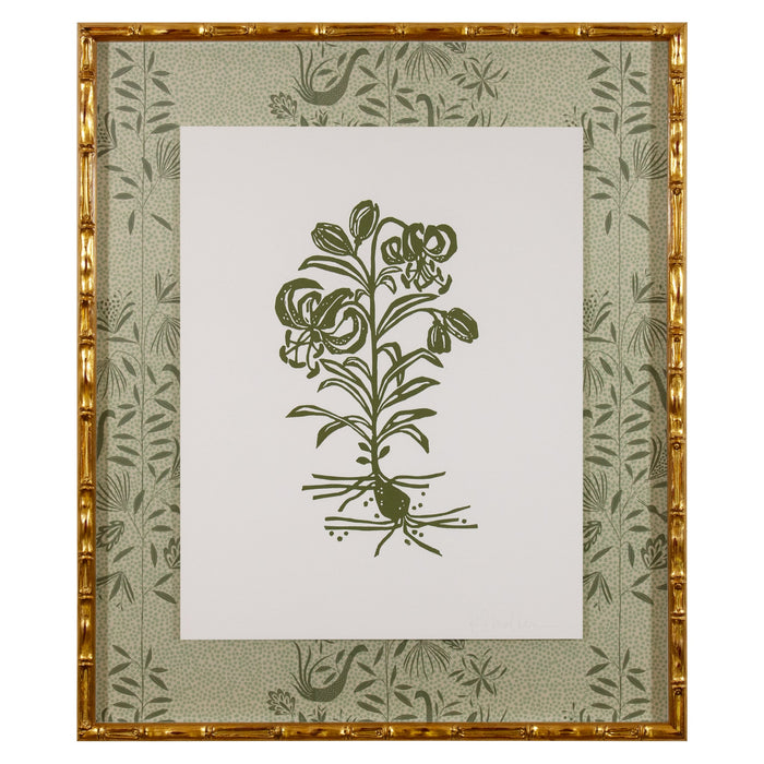 Botanical 054, Linocut {Green}