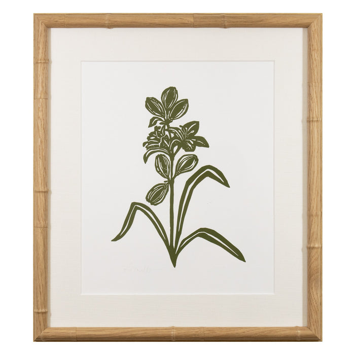 Botanical 061, Linocut {Green}