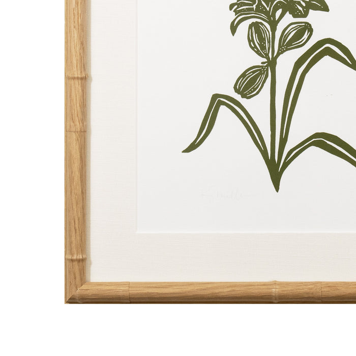 Botanical 061, Linocut {Green}