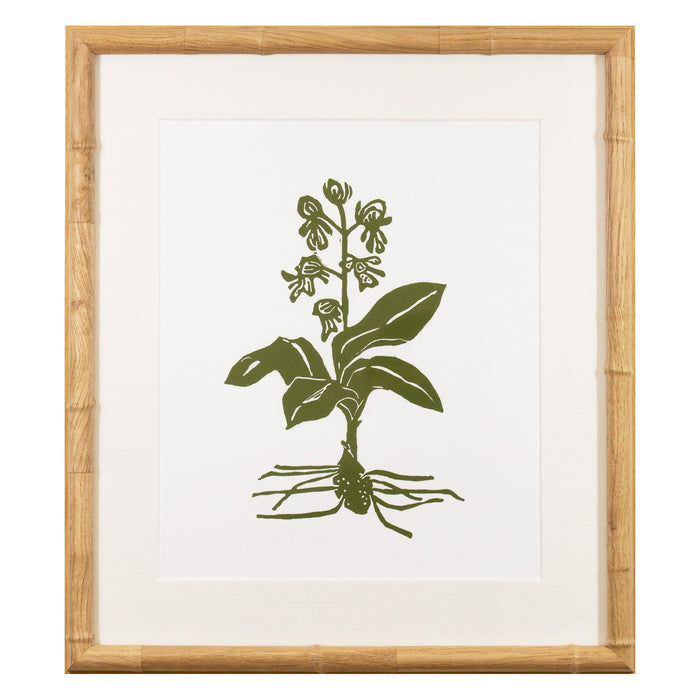 Botanical 062, Linocut {Green}