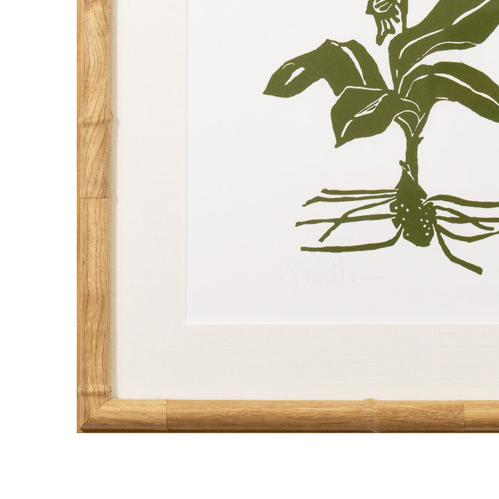 Botanical 062, Linocut {Green}