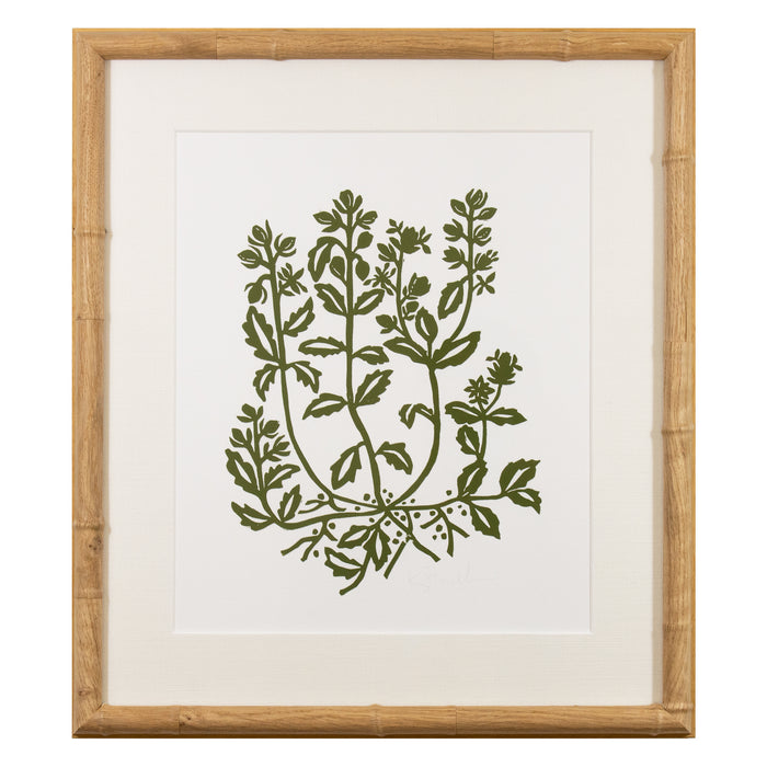Botanical 063, Linocut {Green}