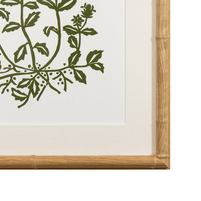 Botanical 063, Linocut {Green}
