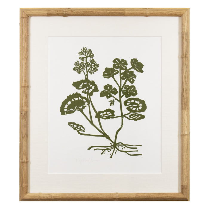 Botanical 065, Linocut {Green}
