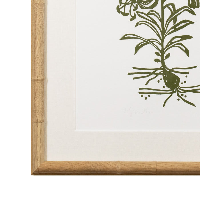 Botanical 066, Linocut {Green}