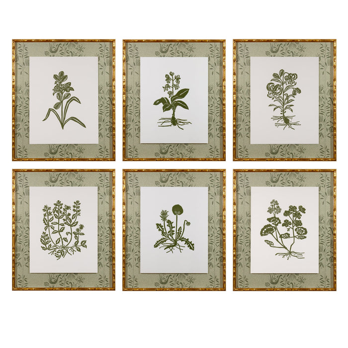 Botanical 027, Linocut {Green}