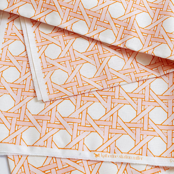 Katherine Stratton Grand Caning, Pink Sunshine - Fabric– Katherine Stratton Miller
