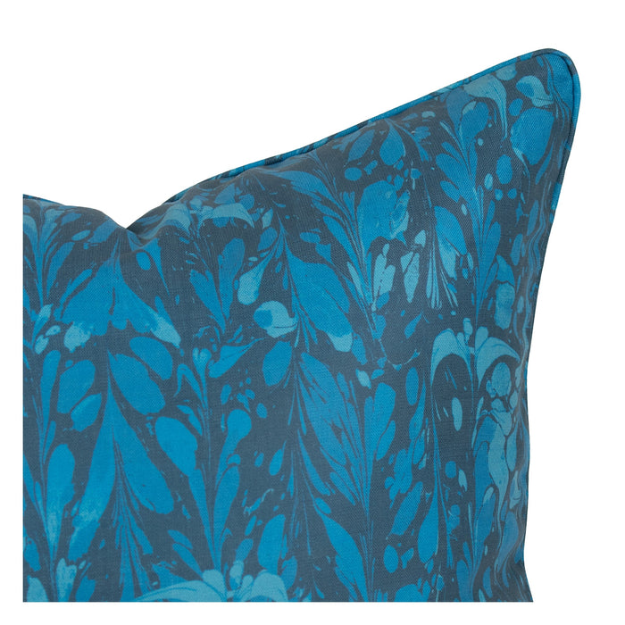 Ocean Seaweed Pillow, Prussian Blue