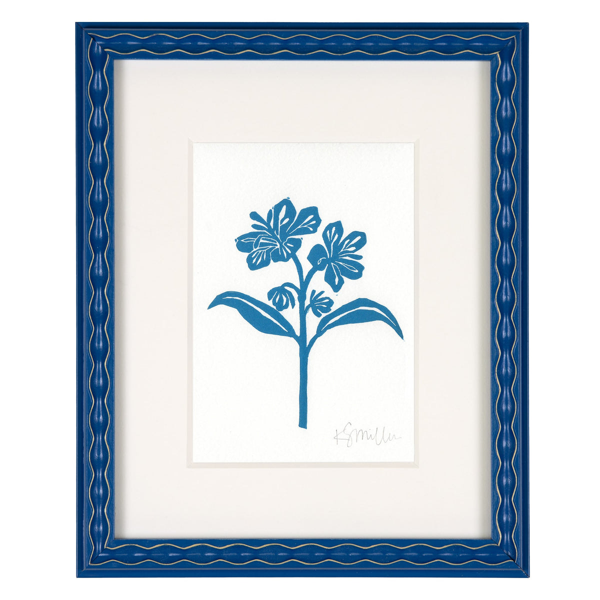 Katherine Stratton Peruvian Lily, Linocut– Katherine Stratton Miller