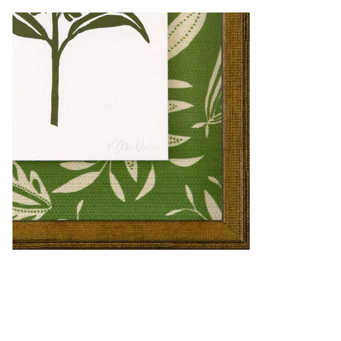 Peruvian Lily, Linocut {Green}