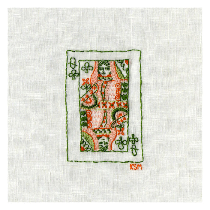Katherine Stratton Queen of Clubs, Embroidery– Katherine Stratton Miller