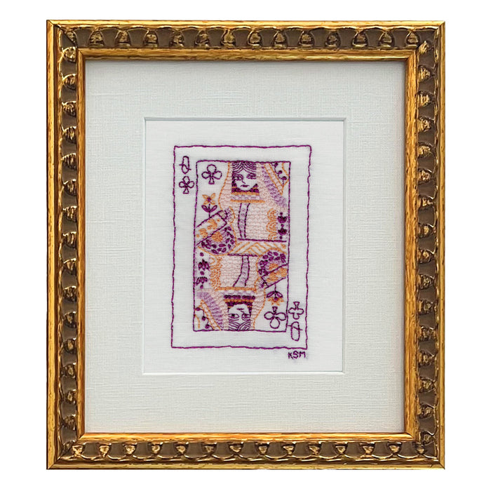 Queen of Clubs 02, Embroidery