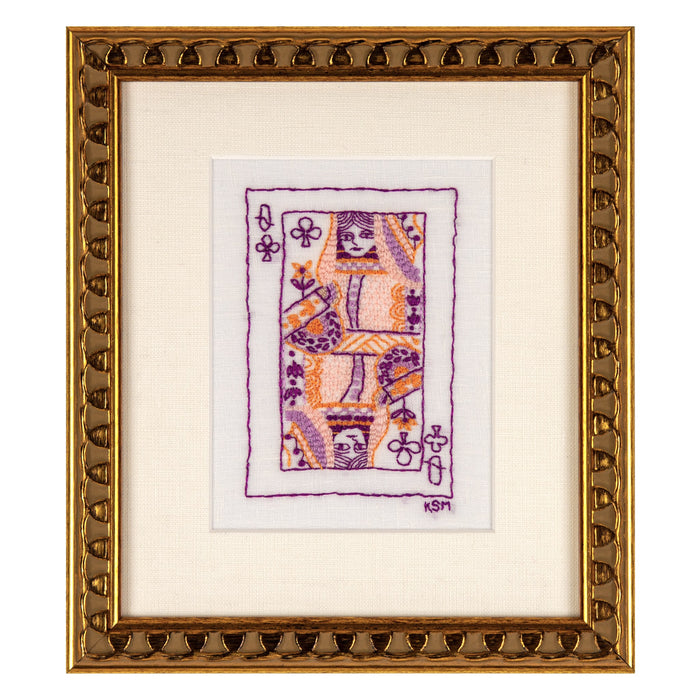 Queen of Clubs 02, Embroidery