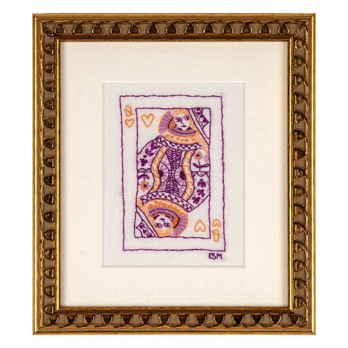 Katherine Stratton Queen of Hearts 02, Embroidery– Katherine Stratton Miller