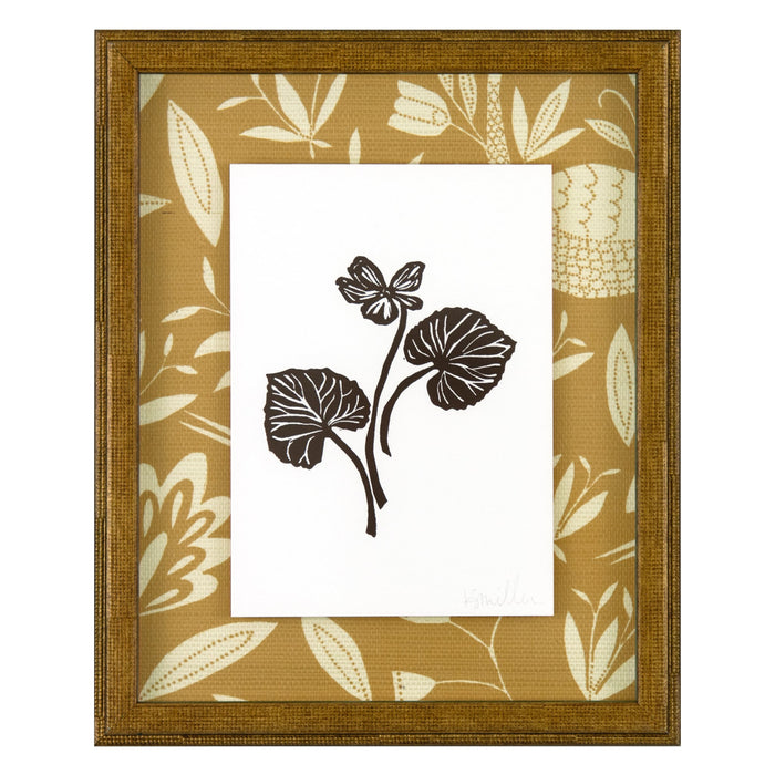 Violet, Linocut {Brown}