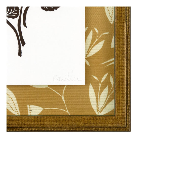 Violet, Linocut {Brown}