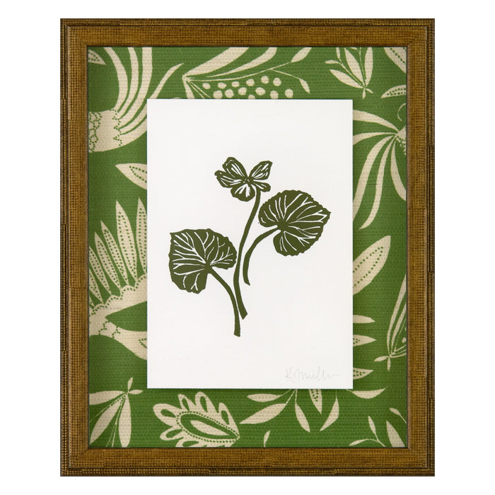 Violet, Linocut {Green}