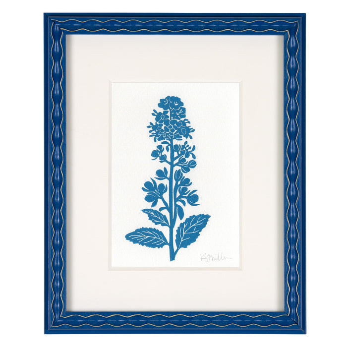 White Meadowsweet, Linocut