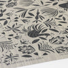 Detail of Garden Grasscloth Wallpaper in Stormy