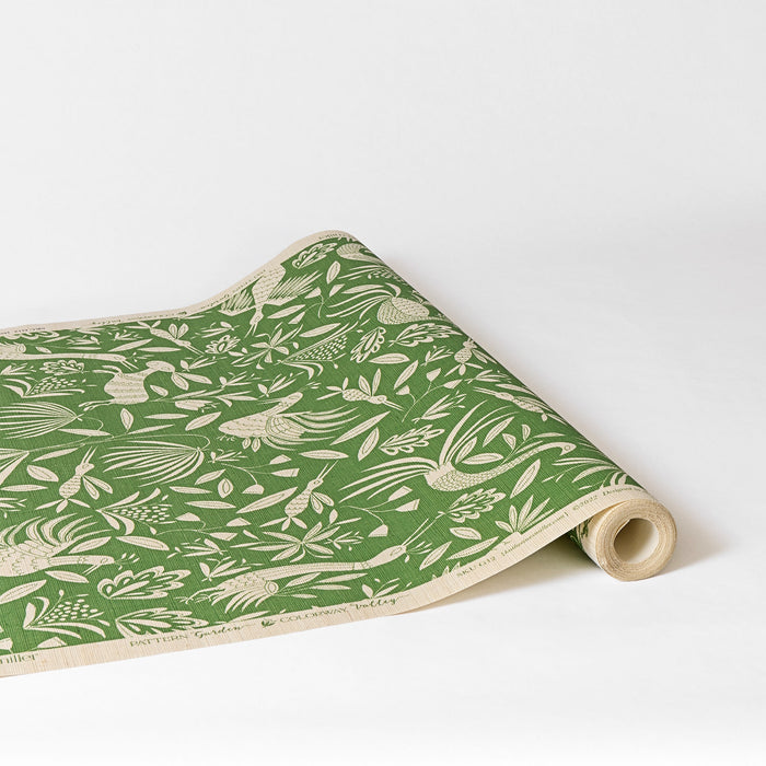 Garden Grasscloth Wallpaper in Valley by Katherine Stratton Miller