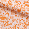 Garden Linen Fabric in Pink Sunshine by Katherine Stratton Miller