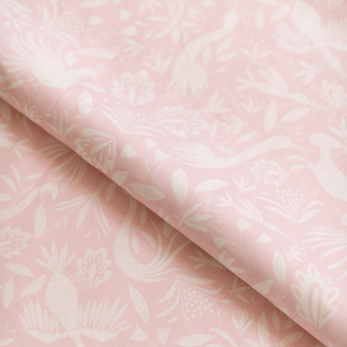 Garden Linen Fabric in Powder Pink by Katherine Stratton Miller