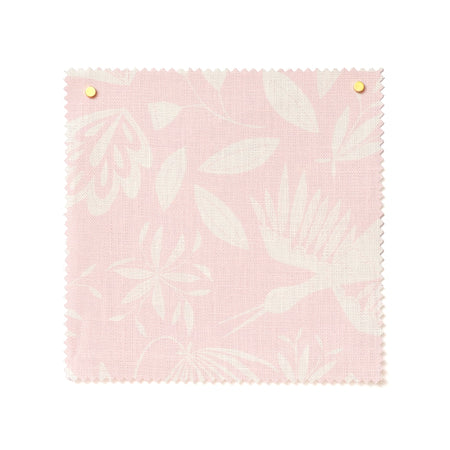 Garden Linen Fabric in Powder Pink sample