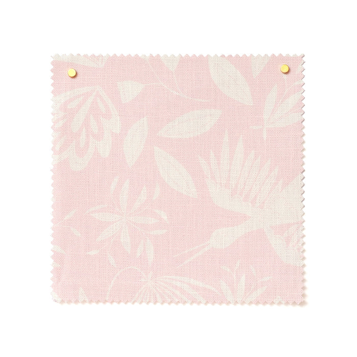 Garden Linen Fabric in Powder Pink sample