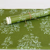 Garden Vine Wallpaper in Moss and coordinating fabric
