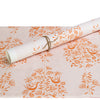 Garden Vine Linen Fabric in Pink Sunshine and coordinating wallpaper