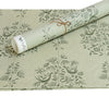 Garden Vine Wallpaper in Sage and coordinating fabric