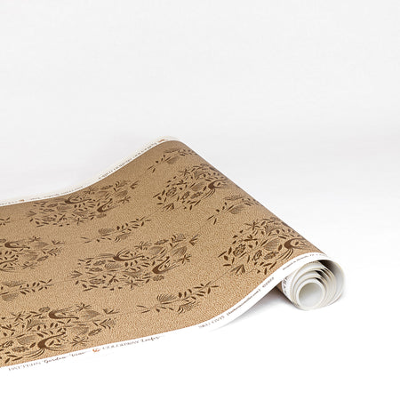 Garden Vine Wallpaper in Loafer by Katherine Stratton Miller