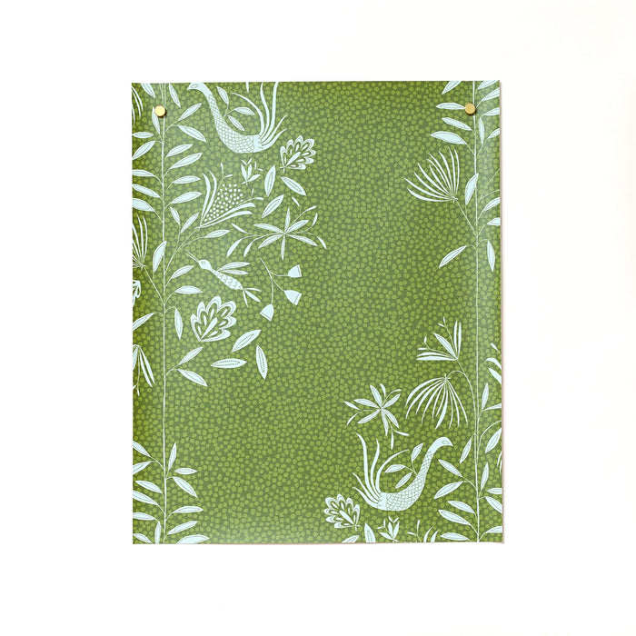 Garden Vine Wallpaper in Moss sample