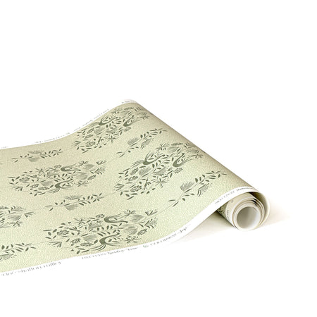 Garden Vine Wallpaper in Sage by Katherine Stratton Miller