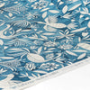Detail of Garden Wallpaper in Prussian Blue