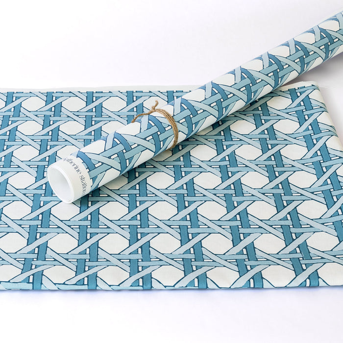 Grand Caning Wallpaper in Oxford and coordinating fabric