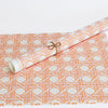Grand Caning Wallpaper in Pink Sunshine and coordinating fabric
