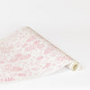 Italian Leaf Wallpaper in Powder Pink by Katherine Stratton Miller