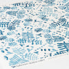 Detail of Italian Leaf Wallpaper in Prussian Blue