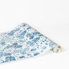 Italian Leaf Wallpaper in Prussian Blue by Katherine Stratton Miller