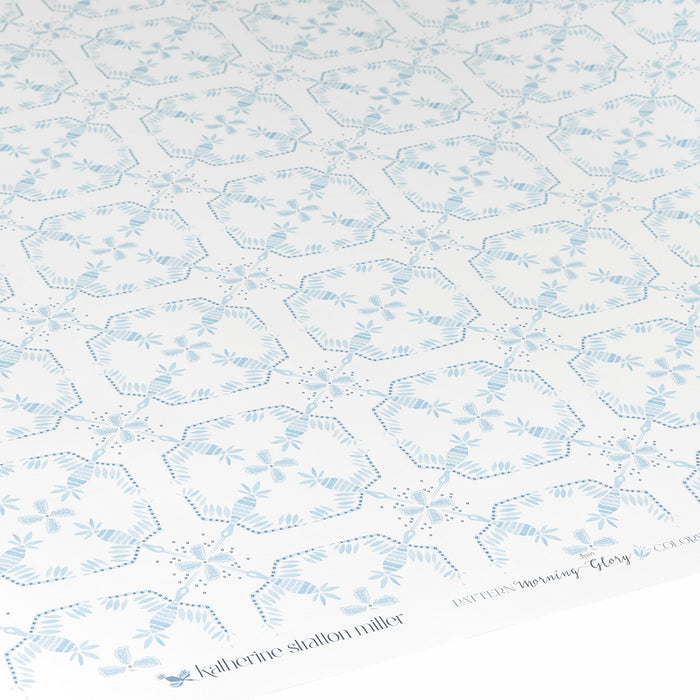 Detail of Morning Glory Wallpaper in Oxford