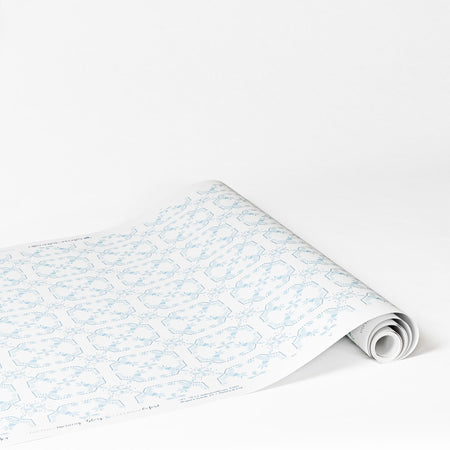 Morning Glory Wallpaper in Oxford by Katherine Stratton Miller