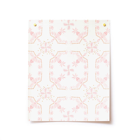 Morning Glory Wallpaper in Pink Sunshine sample